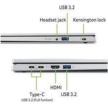 Ноутбук ACER Aspire Go 15 AG15-71P-59GX Pure Silver (NX.J6SEU.00C)