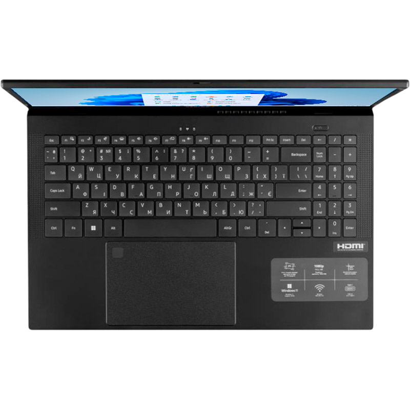 Внешний вид Ноутбук Prologix Optima S15-125 Black (PLS15.4AXW11.154)