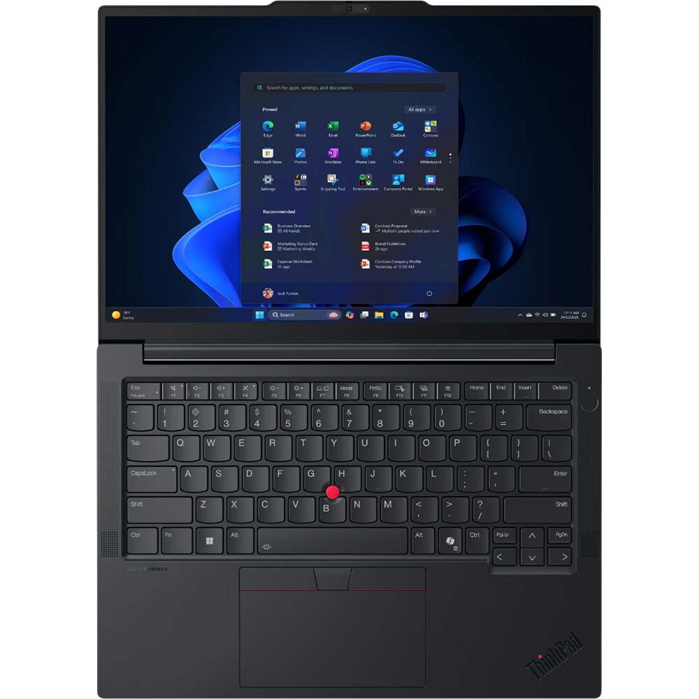 Ноутбук Lenovo ThinkPad E14 Gen 7 Eclipse Black (21T1S0P600) Роздільна здатність дисплея 1920 x 1200