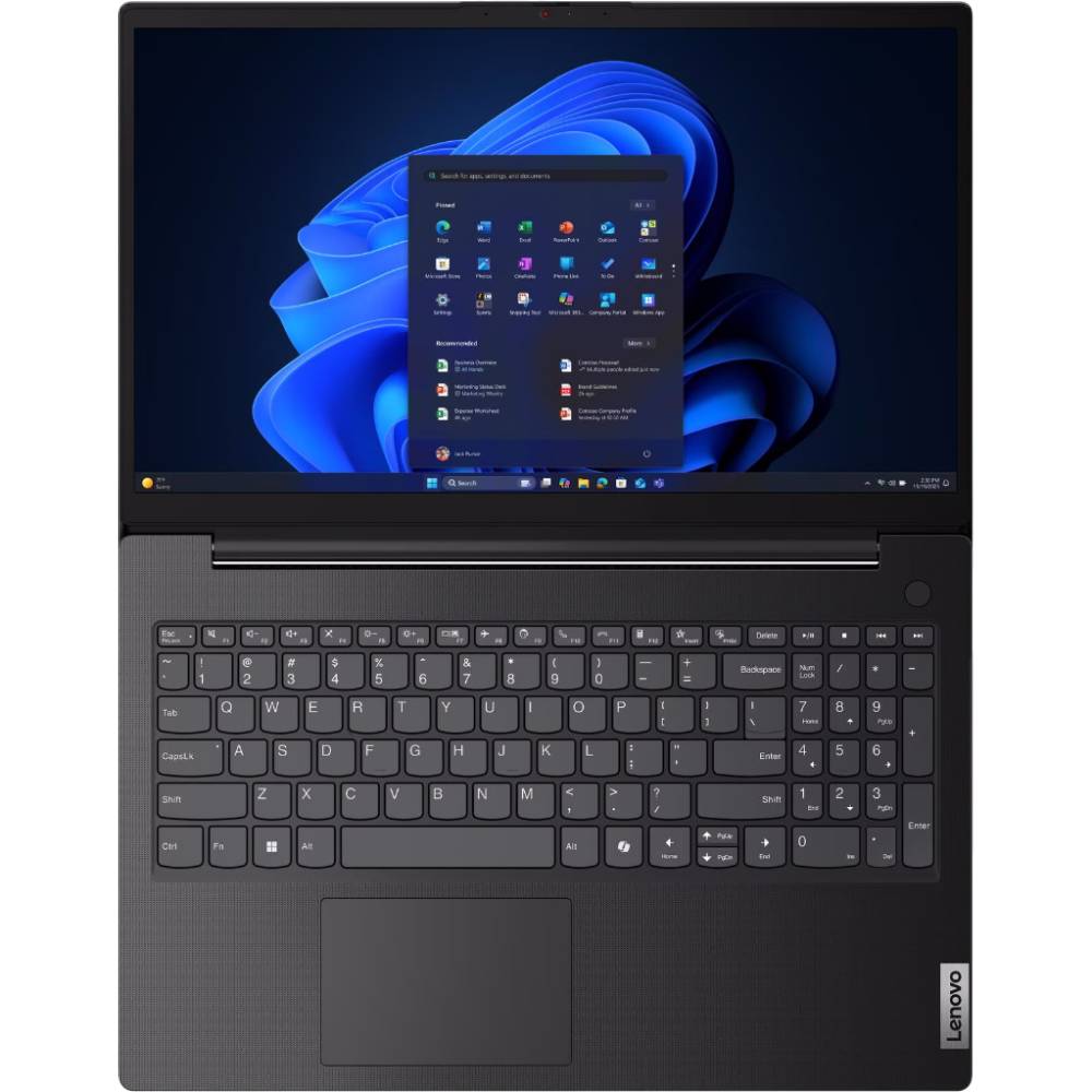 Зовнішній вигляд Ноутбук LENOVO V15 G6 ITN Business Black (83M4001JRA)