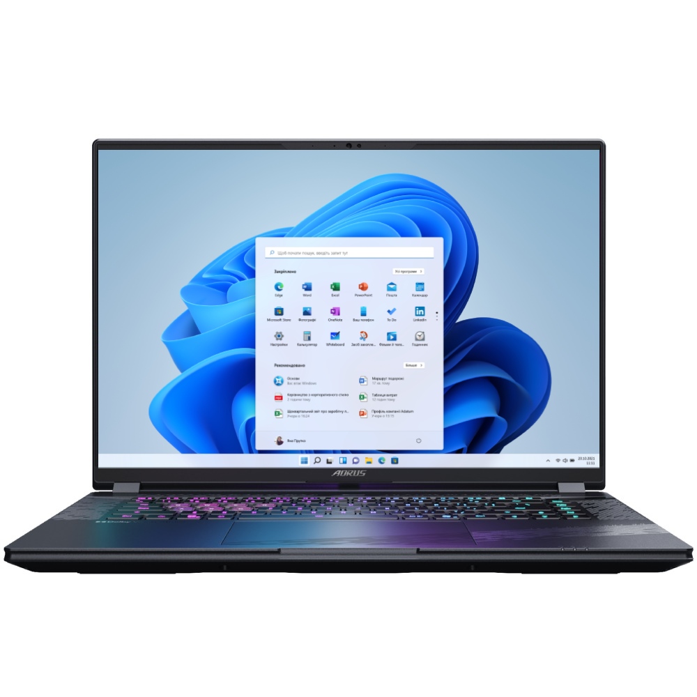 Ноутбук GIGABYTE AORUS Elite 16 Black (BWHC3UAC65SH)