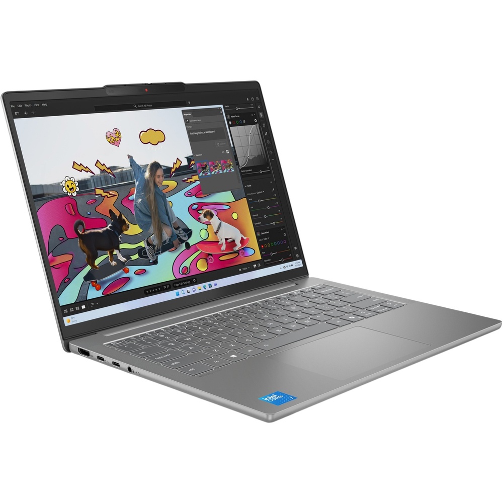 Изображение Ноутбук LENOVO IdeaPad Slim 5 14IRH10 Luna Grey (83HR00BARA)