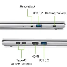 Ноутбук ACER Aspire Go 15 AG15-72P-56C3 Silver (NX.JSVEU.00W)