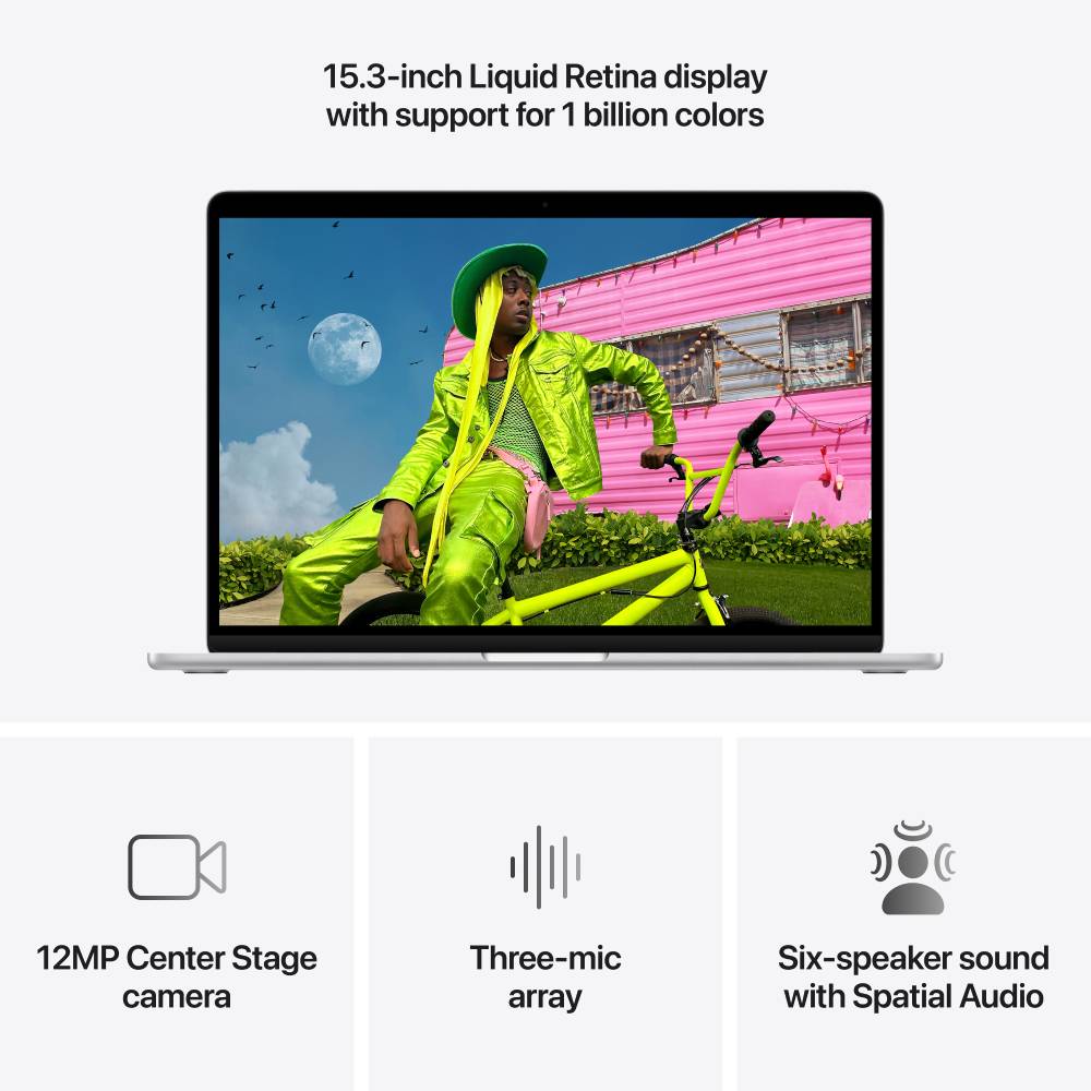 Фото Ноутбук APPLE MacBook Air 15' M5 16GB/1TB Silver (MDVA4UA/A)