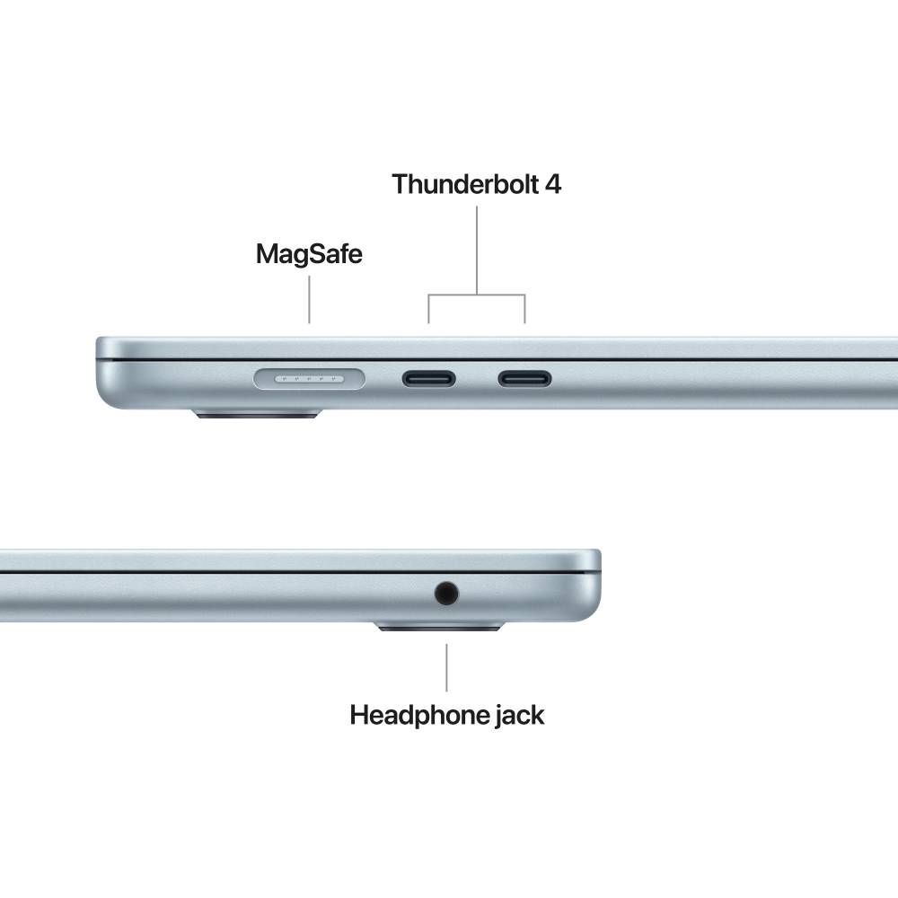 Внешний вид Ноутбук APPLE MacBook Air 15' M5 16GB /512GB Sky Blue (MDVQ4UA/A)