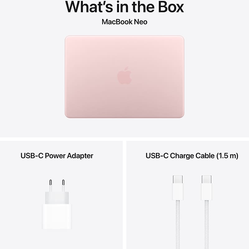 Изображение Ноутбук APPLE MacBook Neo 13' A18 Pro 8/512GB Blush