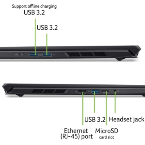 Изображение Ноутбук ACER Nitro V 16S ANV16S-71-79HD Obsidian Black (NH.U28EU.006)