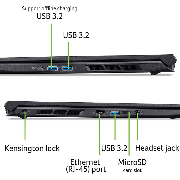 Изображение Ноутбук ACER Nitro V 16 ANV16-72-78E0 Black (NH.QUSEU.007)