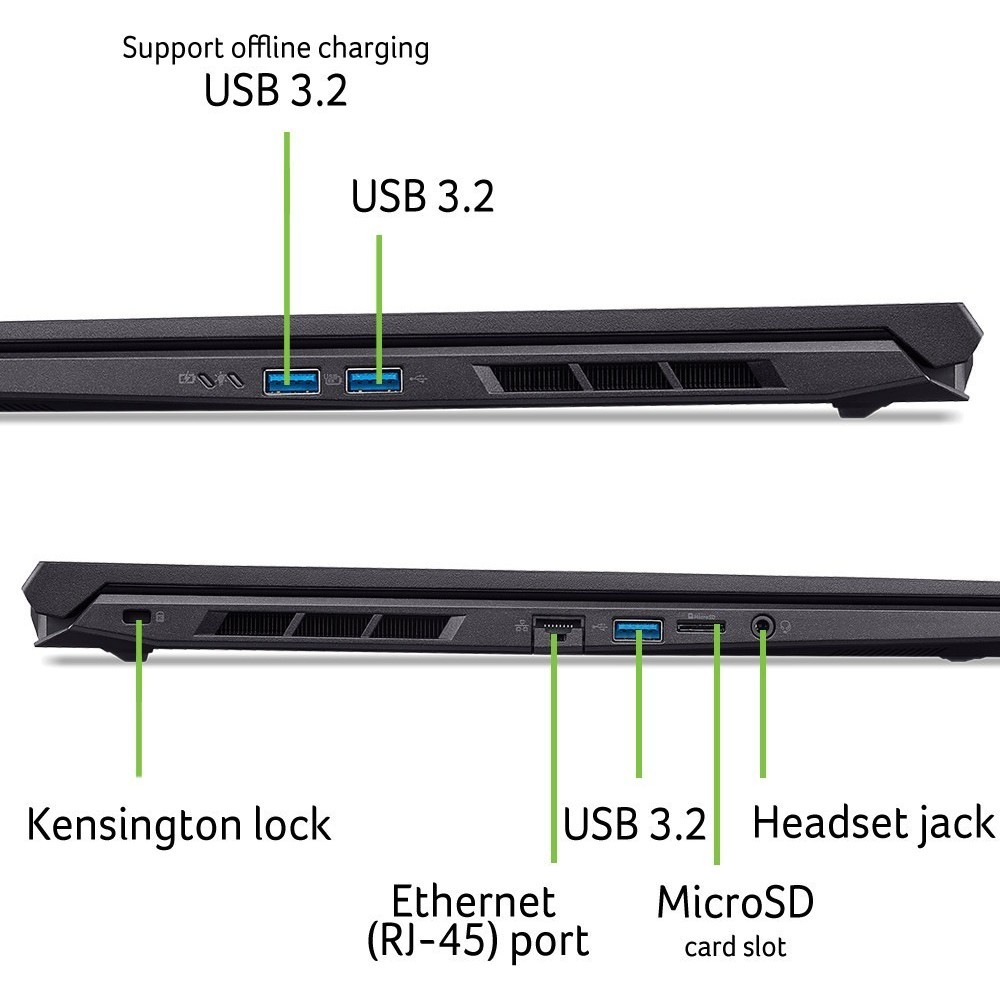 Зображення Ноутбук ACER Nitro V 16 ANV16-72 Black (NH.QZREU.00C)