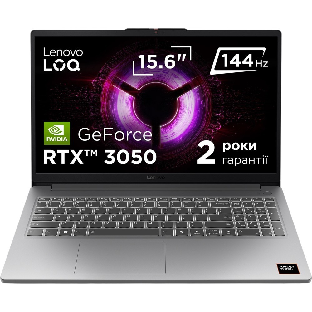 Ноутбук LENOVO LOQ 15ARP10E Luna Grey (83S0007HRA)