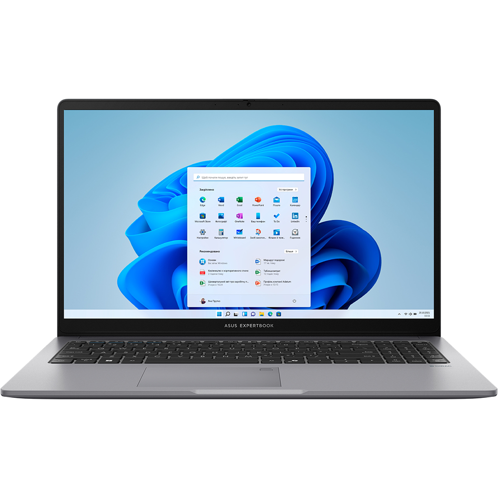 Ноутбук ASUS ExpertBook P1 P1503CVA-S71961W Misty Grey (90NX0881