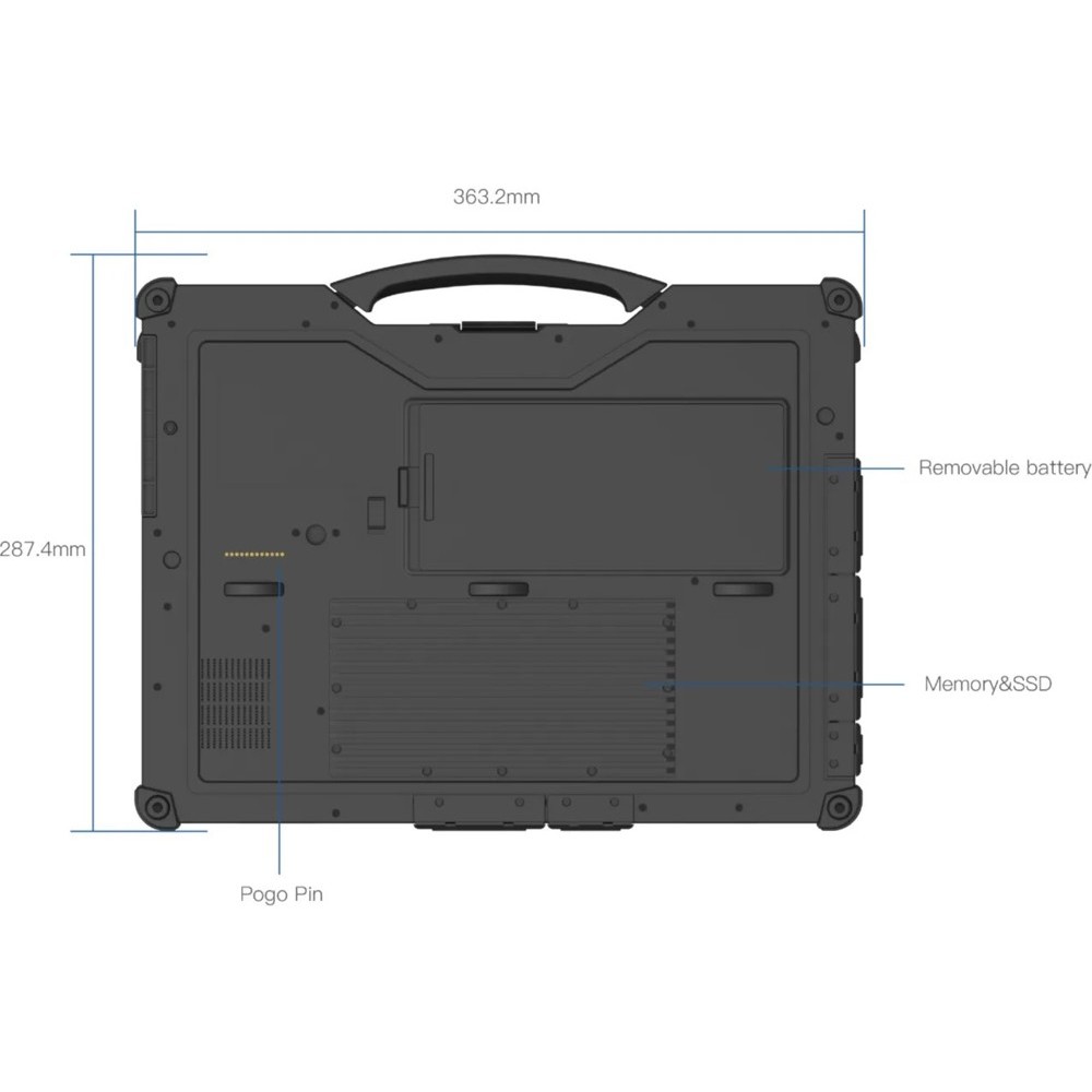 В Фокстрот Ноутбук VINGA Scout X14A Black (X14A-1235161024B)