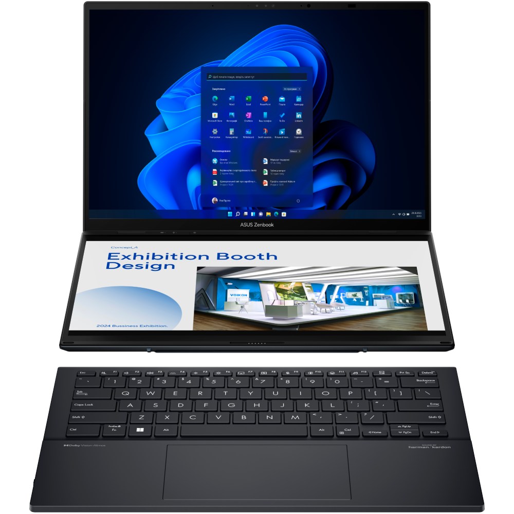 Ноутбук ASUS Zenbook Duo UX8406CA-QL047X Inkwell Gray (90NB14X1-M001P0)