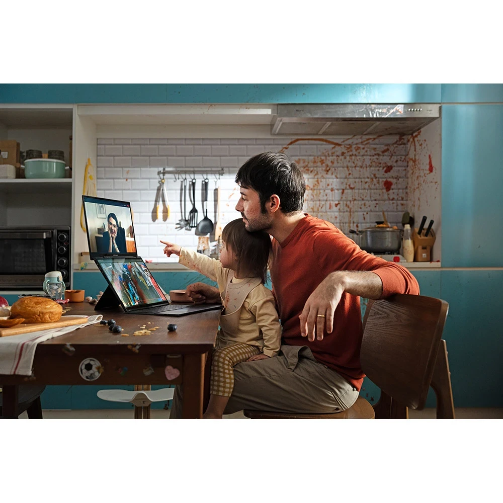 Огляд Ноутбук ASUS Zenbook Duo UX8406CA-QL047X Inkwell Gray (90NB14X1-M001P0)