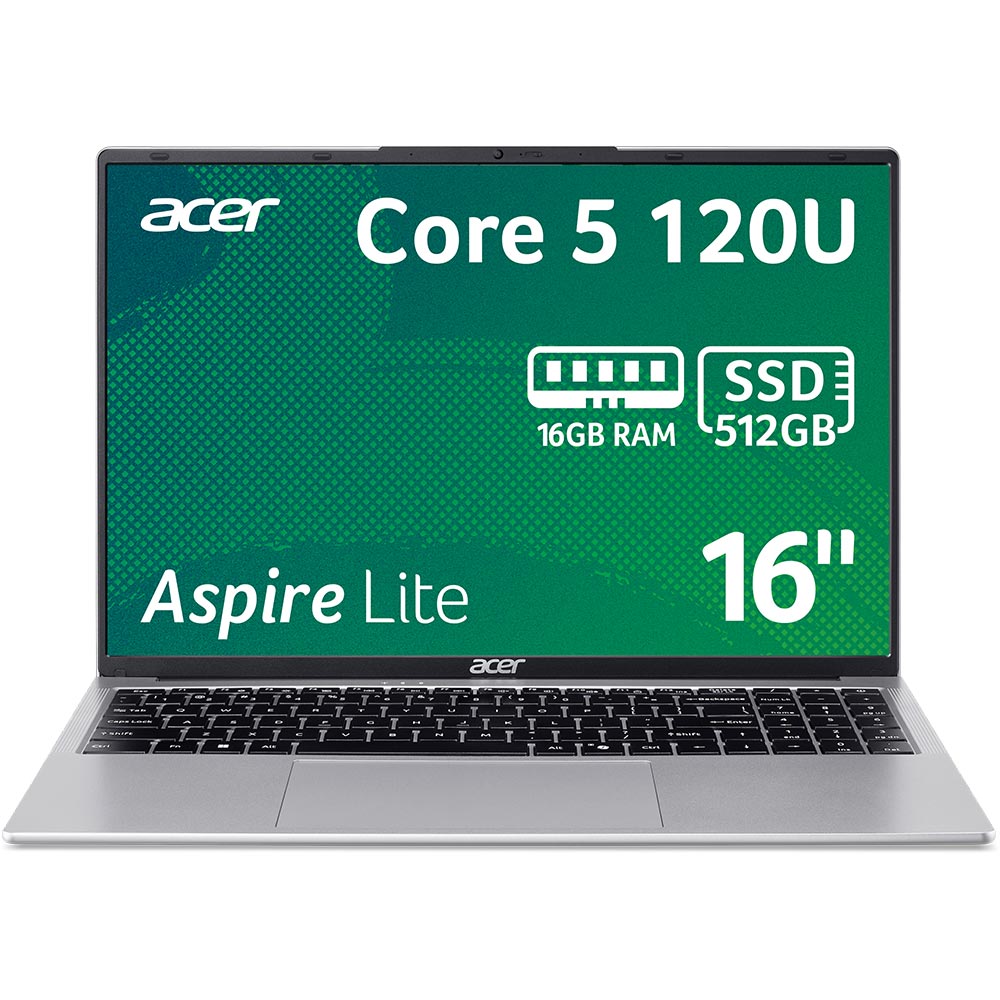 乃亜 Ноутбук ACER Aspire Lite AL16-54P-552L Light Silver (NX.DK6EU.003