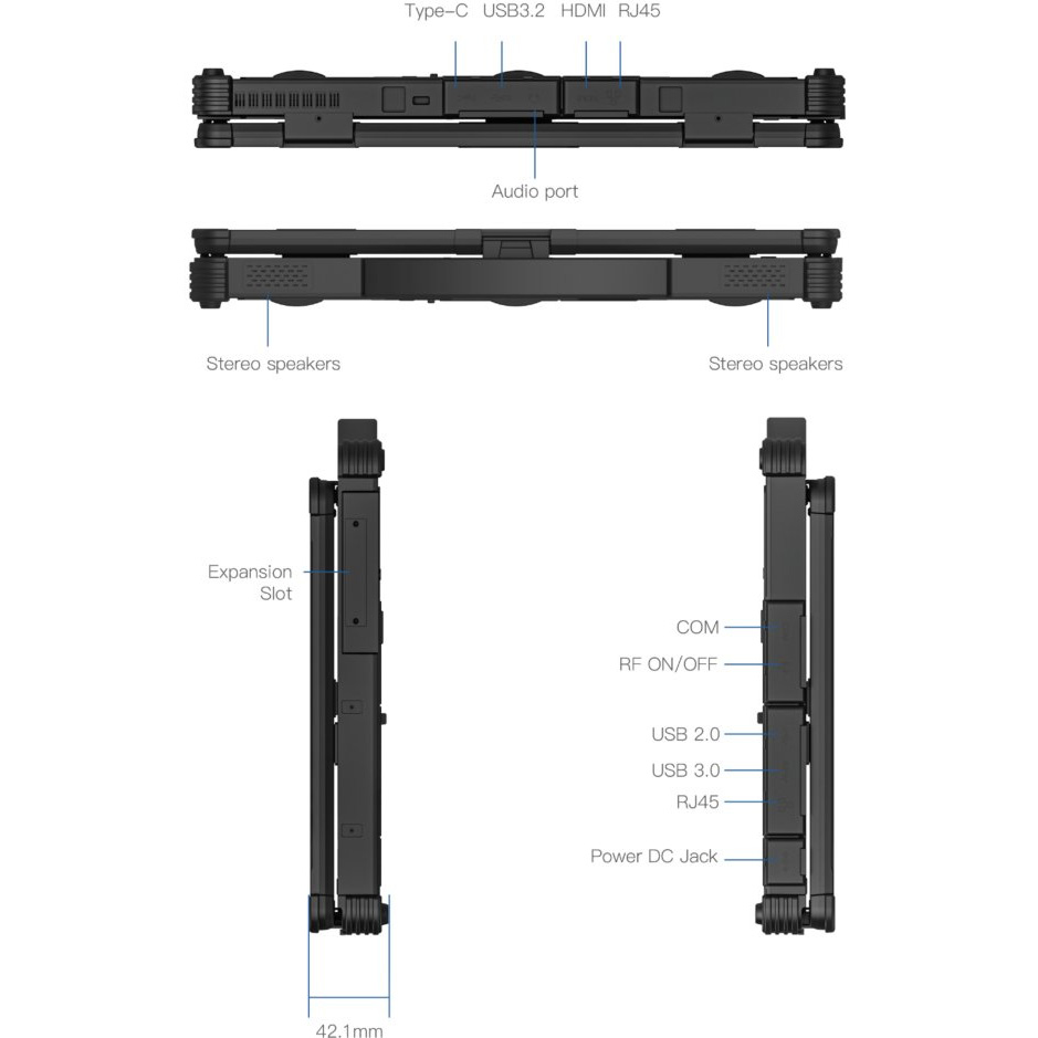 У Фокстрот Ноутбук VINGA Scout X14M (X14M-155H321024BWP)