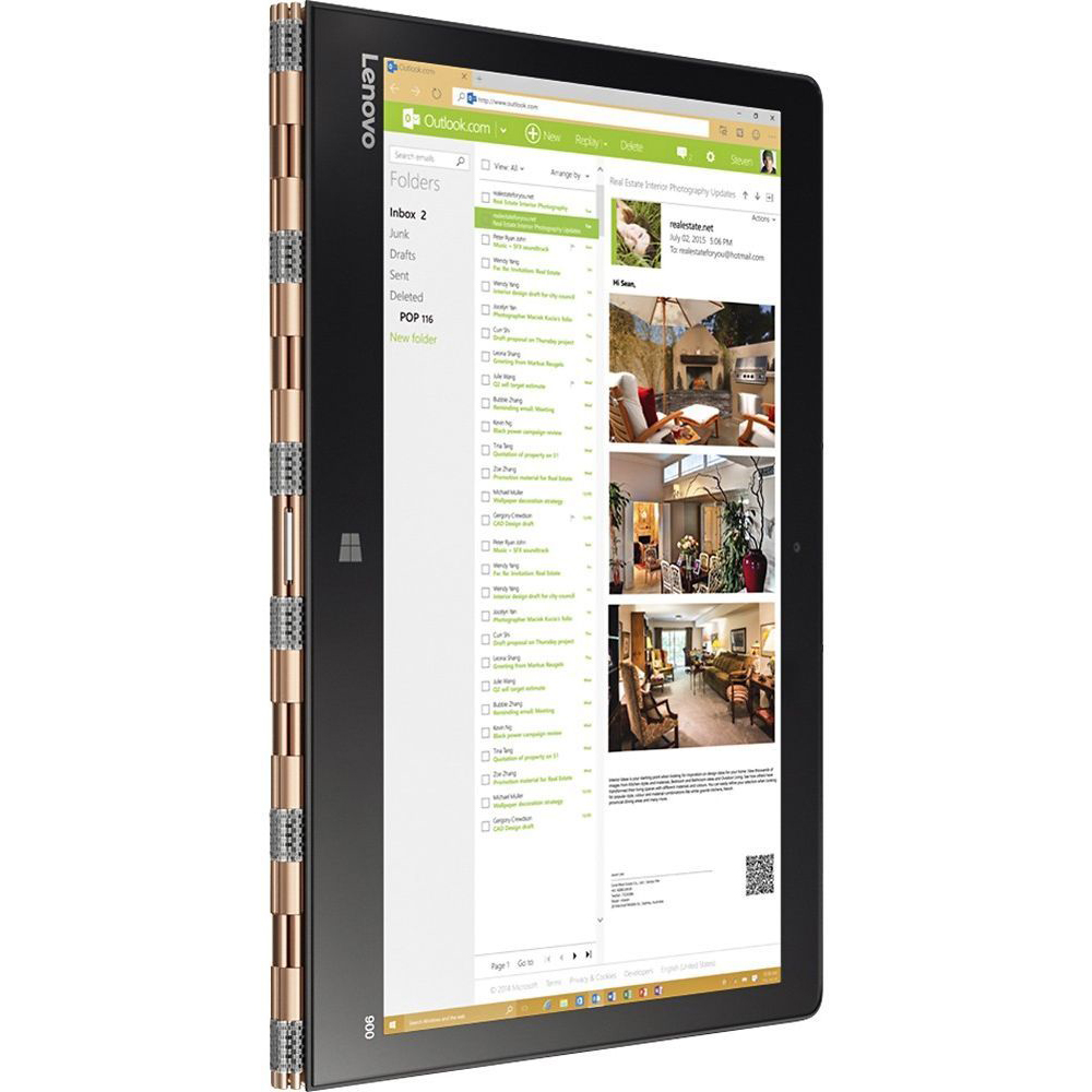 Ноутбук LENOVO Yoga 900 13.3 QHD+ IPS Touch (80UE00CGUA) Тип матриці IPS