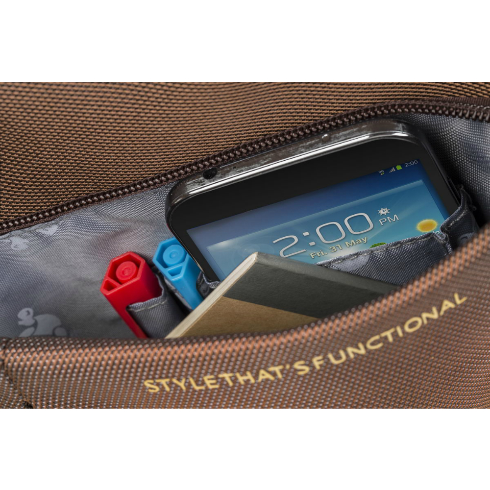 Сумка для нетбука RIVA CASE 8112 (Dark Brown) Матеріал поліестер