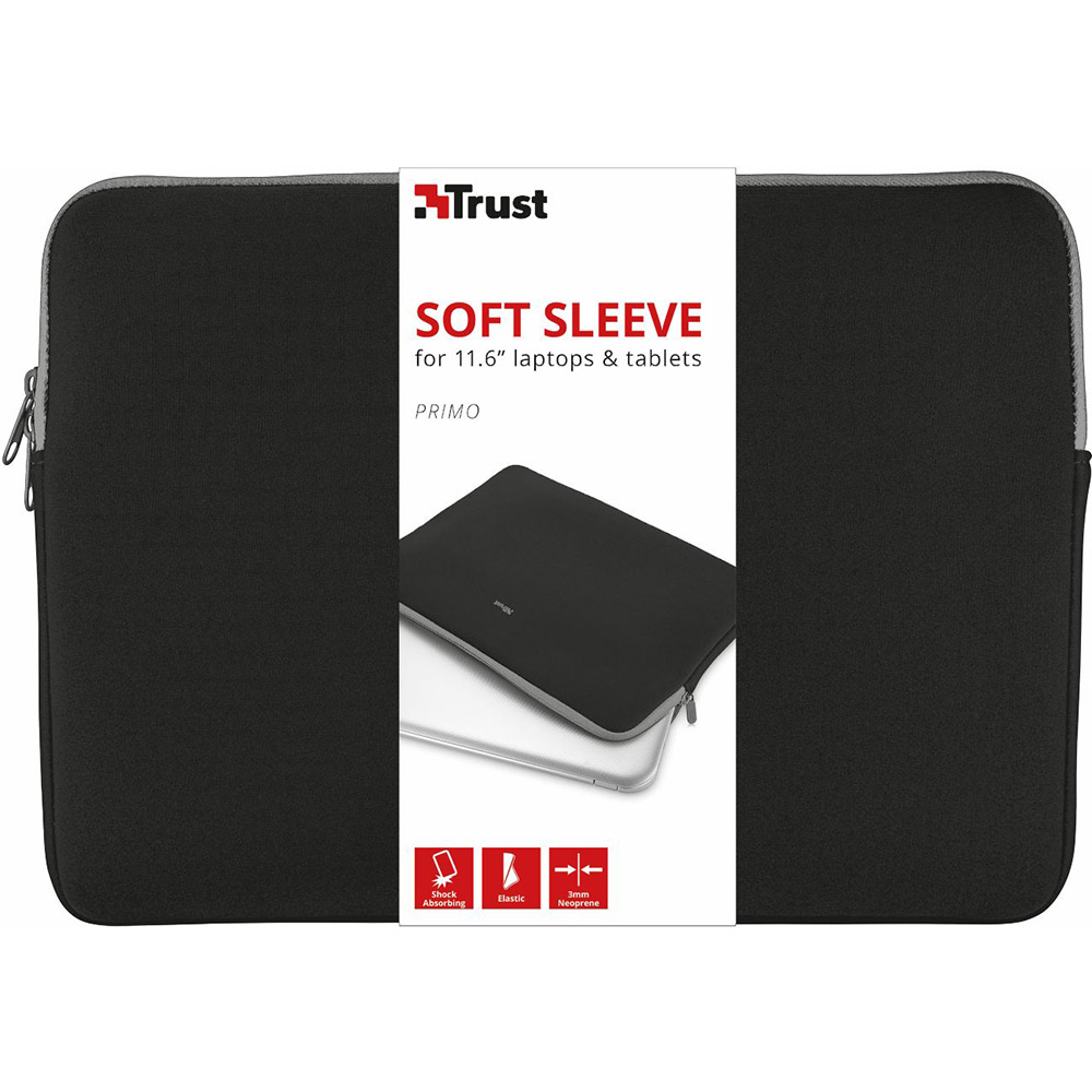 Чехол для ноутбука TRUST Primo Sleeve 11.6" Black (21254) Цвет черный