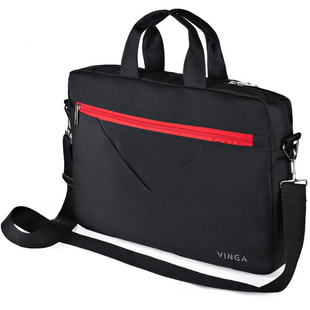 

Сумка для ноутбука VINGA 15.6" Black-red (NB250BR), 15.6" NB250BR black-red