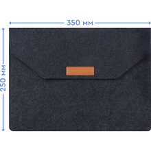 Чехол конверт для ноутбука MacBook Air/Pro 13.3" AIRON Black (4822356710621)
