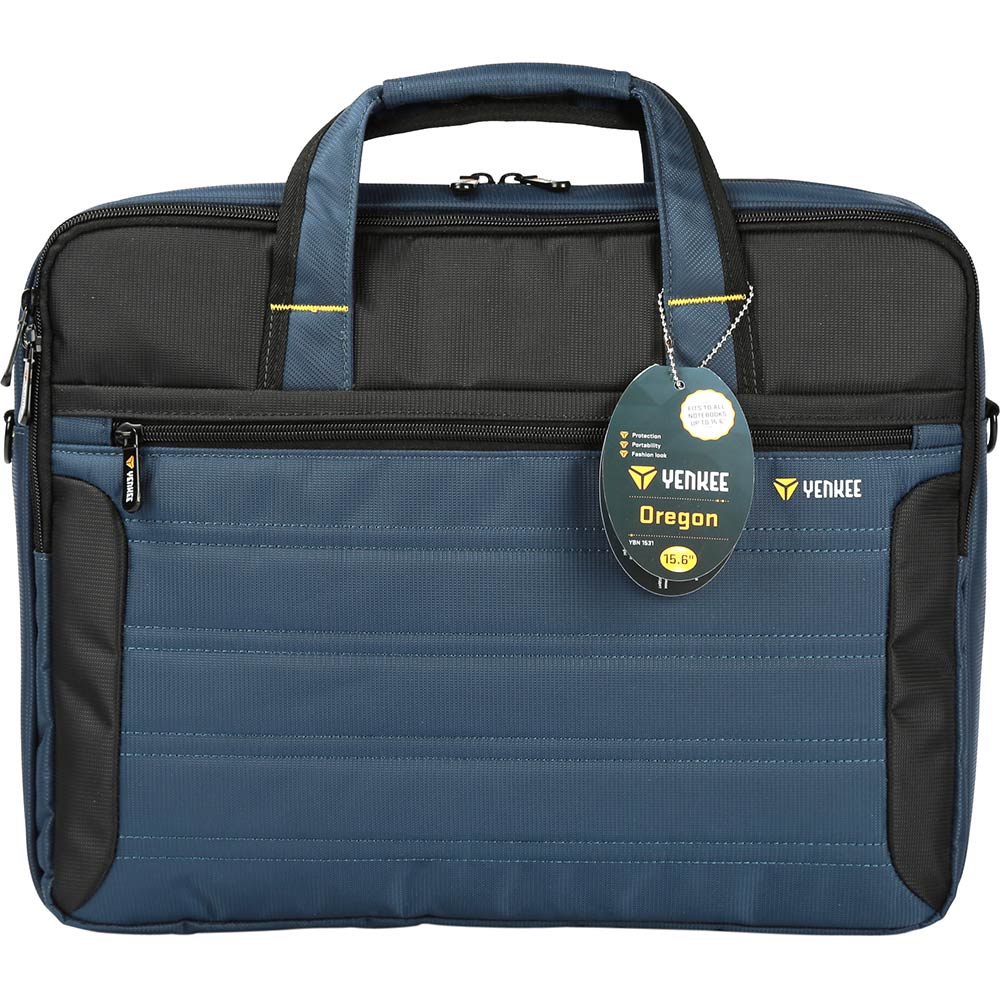 Сумка для ноутбука YENKEE Oregon YBN 1531 15.6" Blue/Black (45011054) Матеріал жаккард