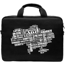 Сумка для ноутбука VINGA Cities of Ukraine 14" black (NB1402UWBK)