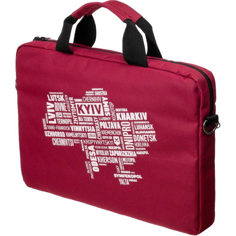 Сумка для ноутбука VINGA 14" Cities of Ukraine burgundy (NB1402UWBY) Тип сумка для ноутбука