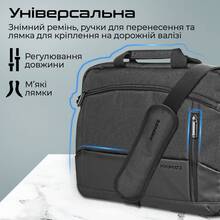 Сумка для ноутбука PROMATE satchel-mb.black