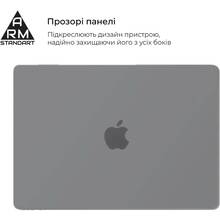 Чохол-накладка ArmorStandart Air Shell для MacBook Air 13.6 M3/M2 (A3113/A2681) Grey (ARM80463)