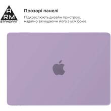 Накладка чохол ArmorStandart Air Shell для MacBook Air 13.6 M3/M2 (A3113/A2681) Purple (ARM80464)