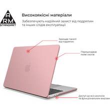 Чехол-накладка ArmorStandart Matte Shell для MacBook Air 13.6 M3/M2 (A3113/A2681) Pink (ARM80471)