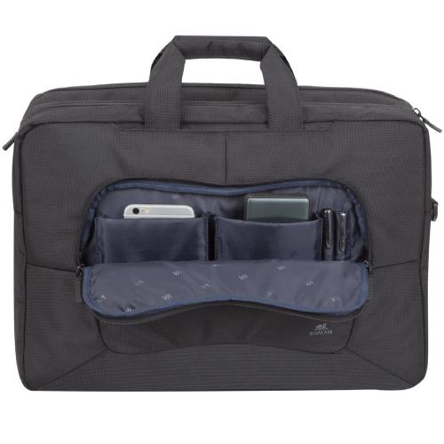 Сумка для ноутбука RIVACASE Tegel 8455 15,6" Black (8455 Black) Матеріал поліестер