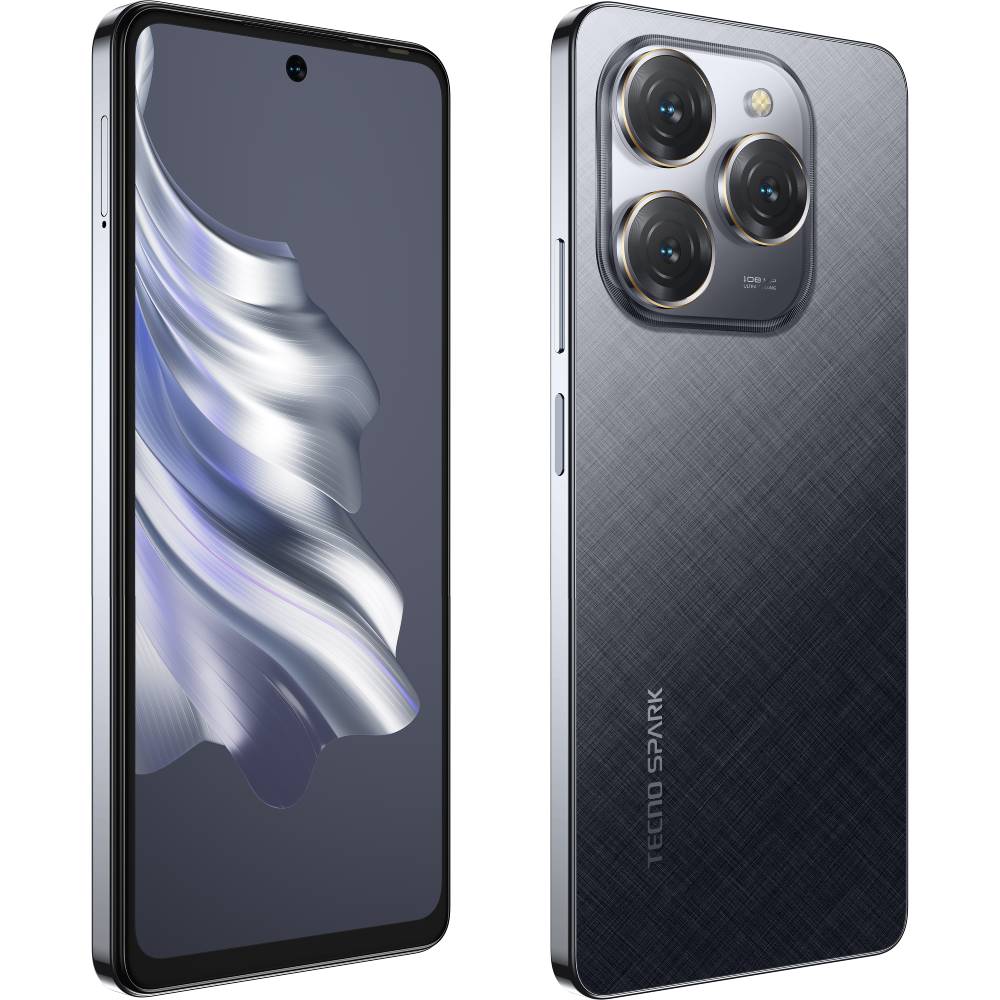 Смартфон TECNO Spark 20 PRO (KJ6) 8/256GB Dual Sim Moonlit Black Матрица IPS