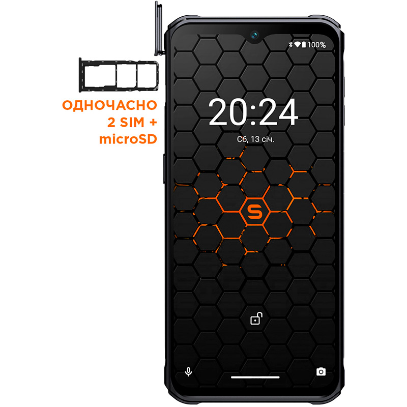 Смартфон SIGMA X-treme PQ56 6/128 Gb Dual Sim Black (4827798338018) Діагональ дисплея 6.53