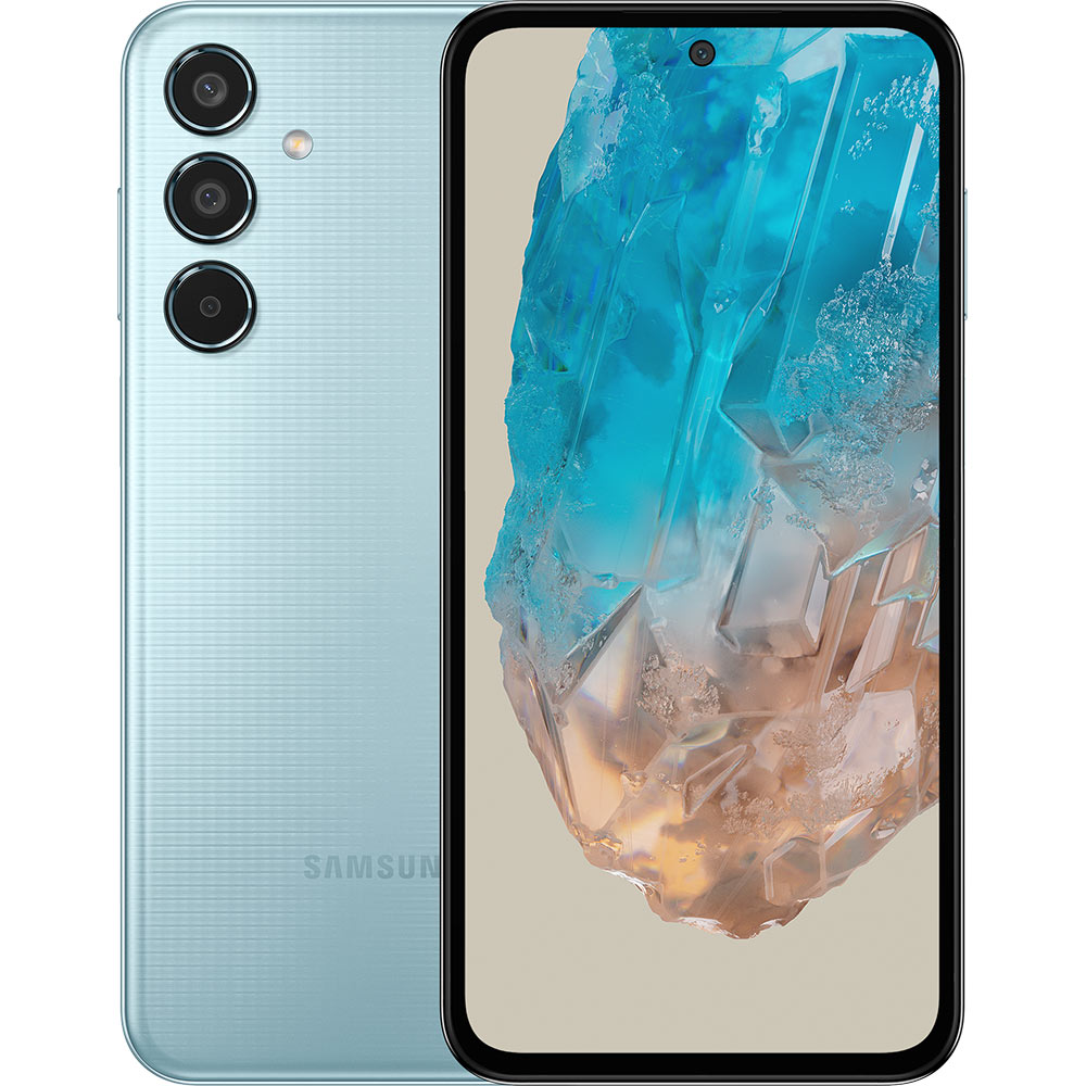 SAMSUNG Galaxy M35 5G SM-M356B 6/128Gb LBB Light Blue (SM-M356BLBBEUC)  купить в Киеве ➦ лучшая цена в Фокстрот по всей Украине: Харьков, Днепр,  Одесса, Николаев, Запорожье