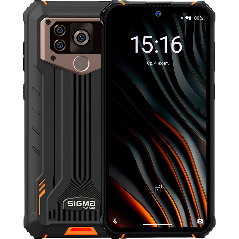Смартфон SIGMA X-treme PQ55 4/64GB Dual Sim Black/Orange