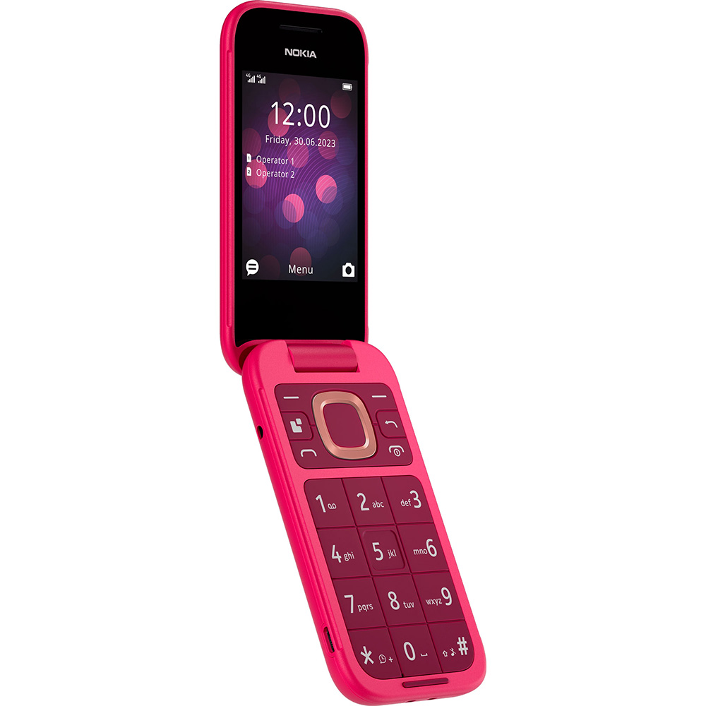 Мобильный телефон NOKIA 2660 Flip TA-1469 Dual Sim Pop Pink Диагональ дисплея 2.8