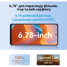 Смартфон OSCAL Tiger 12 12/256GB Dual Sim Cerulean Blue