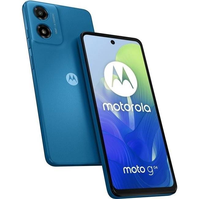 Смартфон MOTOROLA G04 4/64GB Dual Sim Satin Blue Матрица IPS