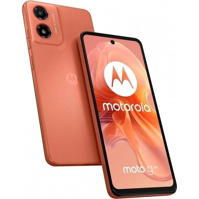 Смартфон MOTOROLA G04 4/64GB Dual Sim Sunrise Orange Матриця IPS