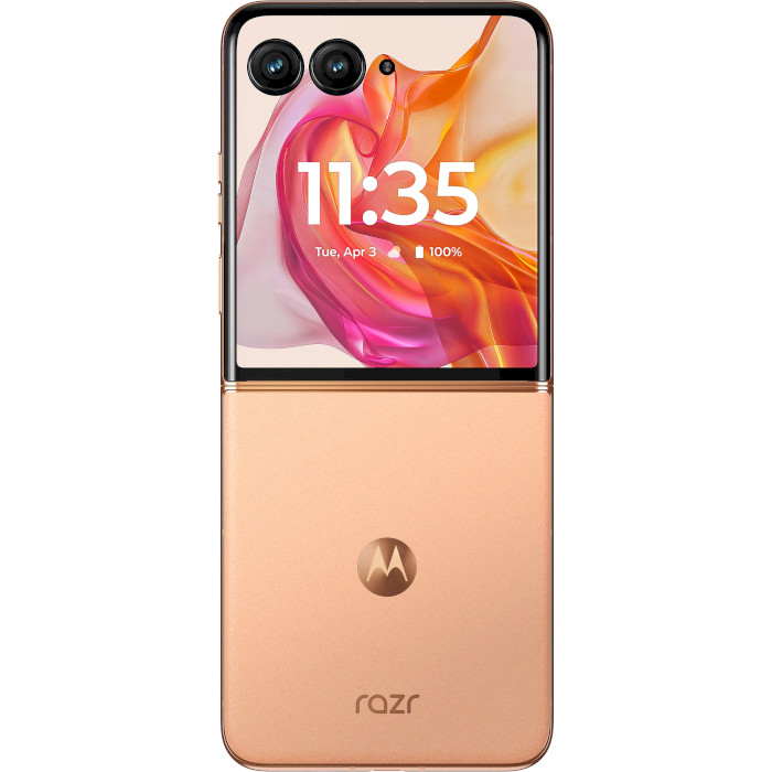 Внешний вид Смартфон MOTOROLA Razr 50 ultra 12/512GBPeach Fuzz