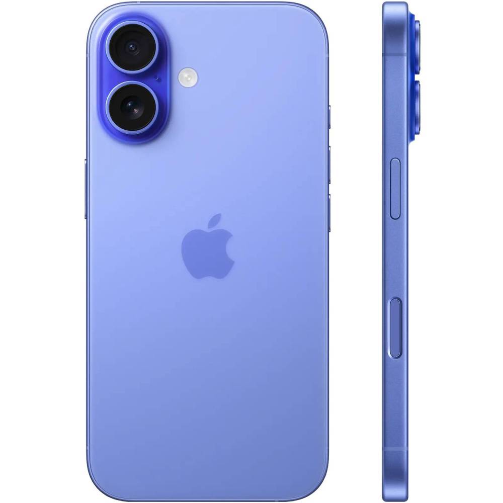 Смартфон APPLE iPhone 16 128GB Ultramarine (MYEC3SX/A) Матрица OLED Super Retina XDR