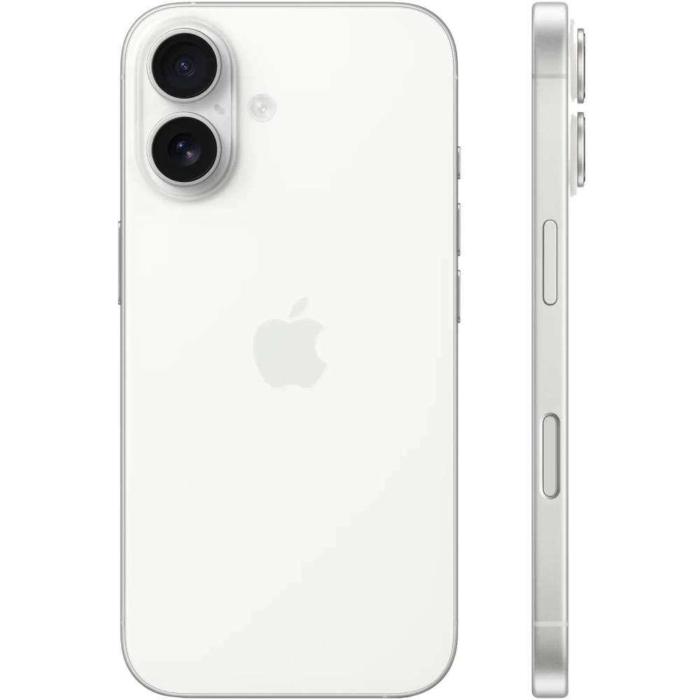 Смартфон APPLE iPhone 16 128GB White (MYE93SX/A) Матрица OLED Super Retina XDR