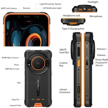 Смартфон ULEFONE Power Armor 16S 8/128GB NFC Orange (76218)