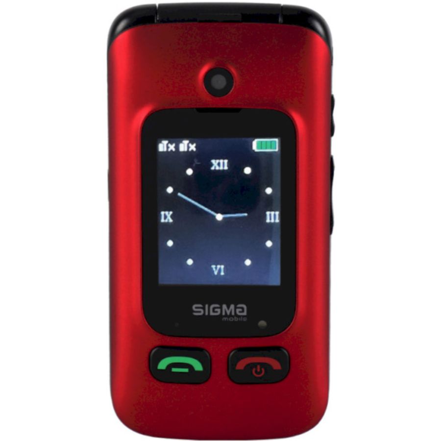 Мобильный телефон SIGMA Comfort 50 Shell Duo Type-C Dual Sim Red/black (4827798212516)