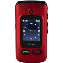 Мобильный телефон SIGMA Comfort 50 Shell Duo Type-C Dual Sim Red/black (4827798212516)