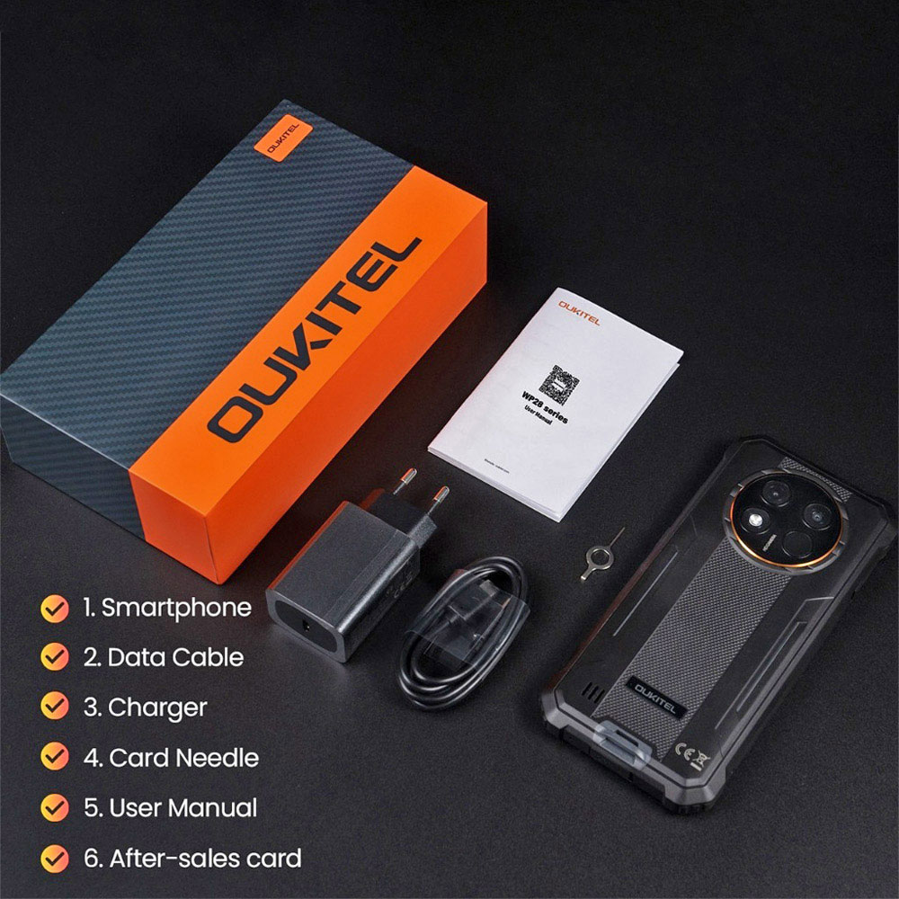 Замовити Смартфон OUKITEL WP28S 4/128GB Orange (6931940757584)