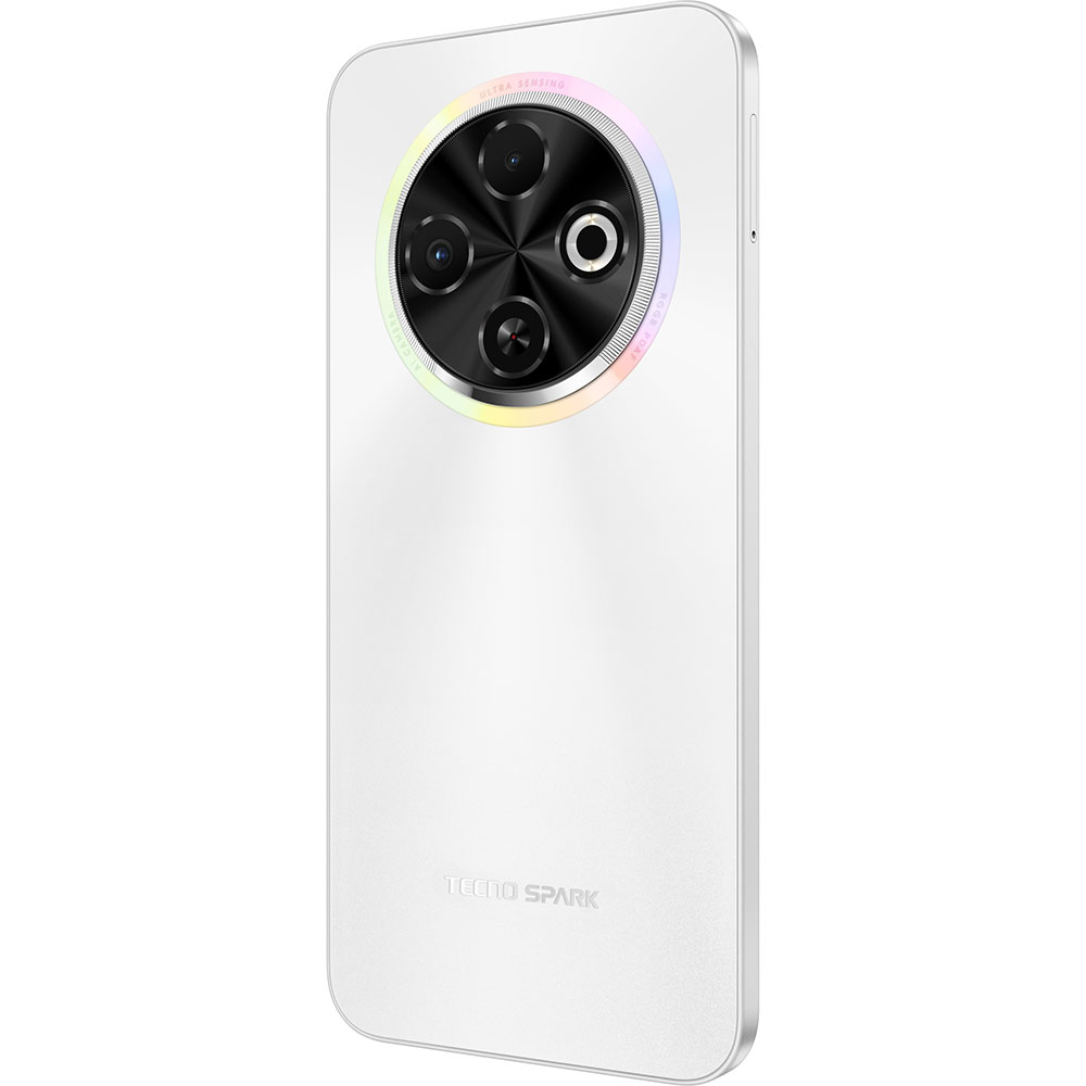 Зовнішній вигляд Смартфон TECNO Spark 30C (KL5n) 4/128GB Orbit White (4894947051777)