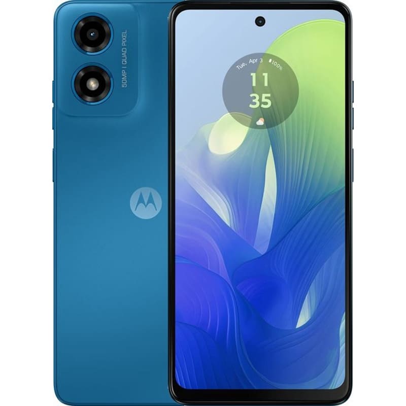 Смартфон MOTOROLA G04s 4/128GB Dual Sim Satin Blue (PB360042UA)